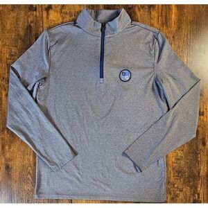 G/FORE 1/4 Zip Sweater Mens Small Gray Long Sleeve Pullover Golf Casual Stretch